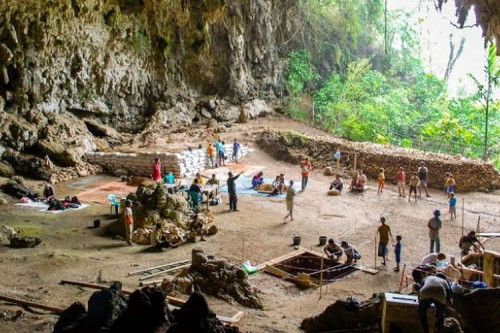 Cave Trekking at Liang Bua Village